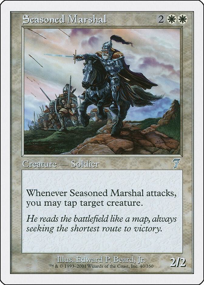 Seasoned Marshal 40 card from 7th Edition