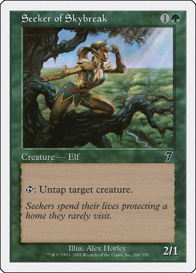 Seeker of Skybreak 268 card from 7th Edition