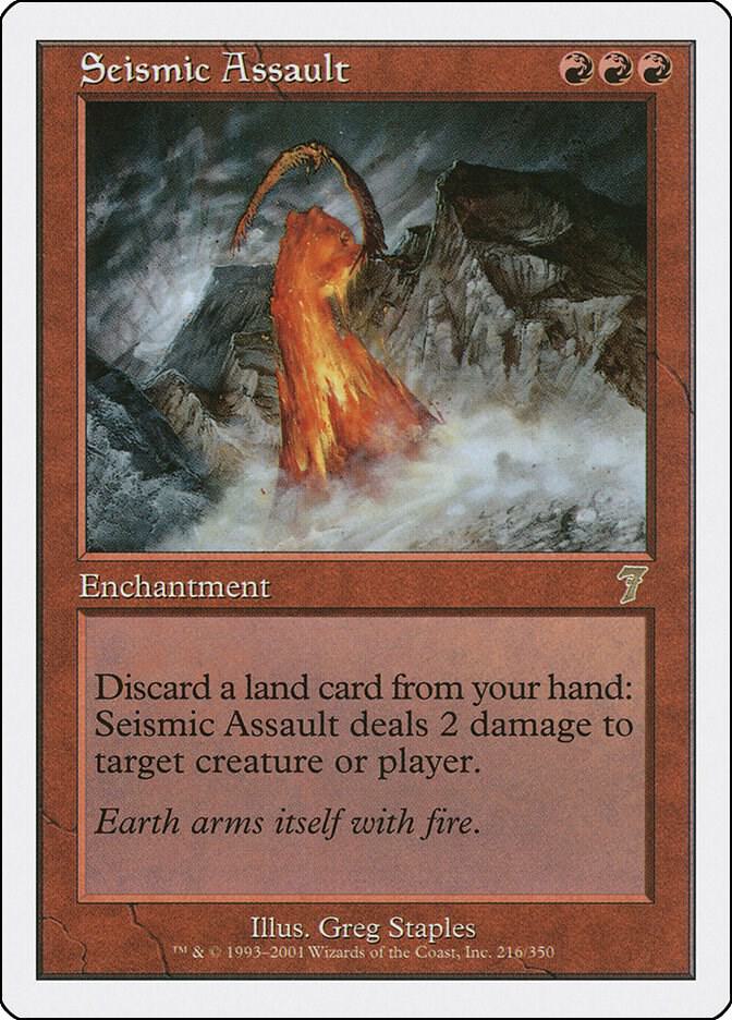Seismic Assault 216 card from 7th Edition