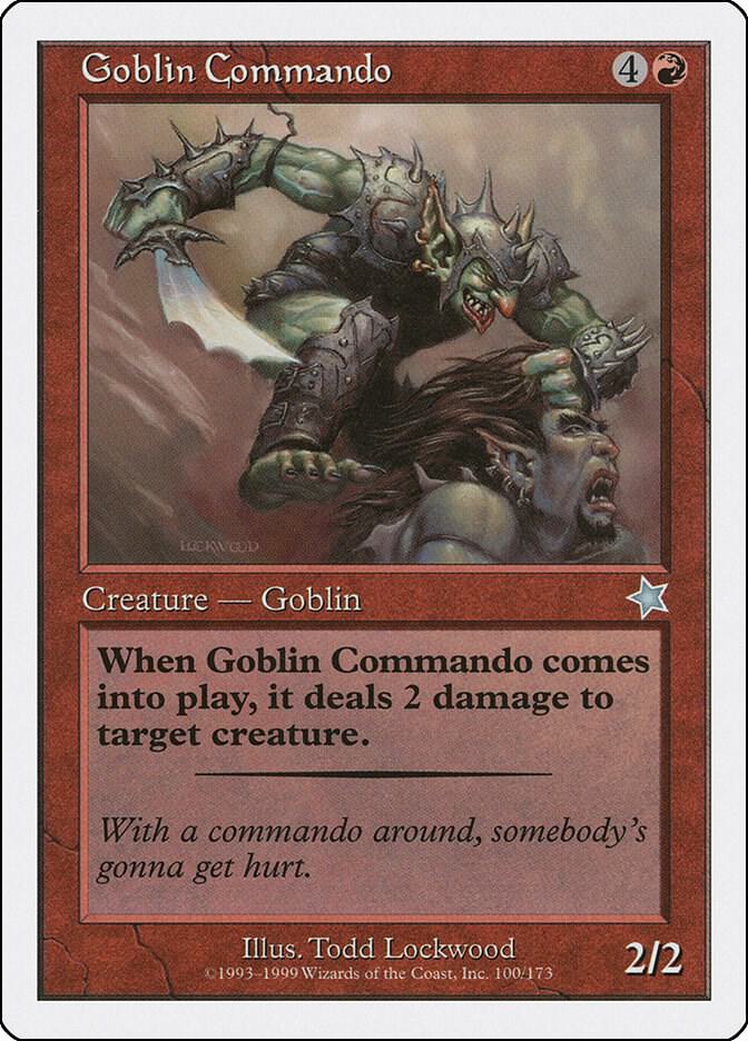 Goblin Commando 100 card from Starter 1999