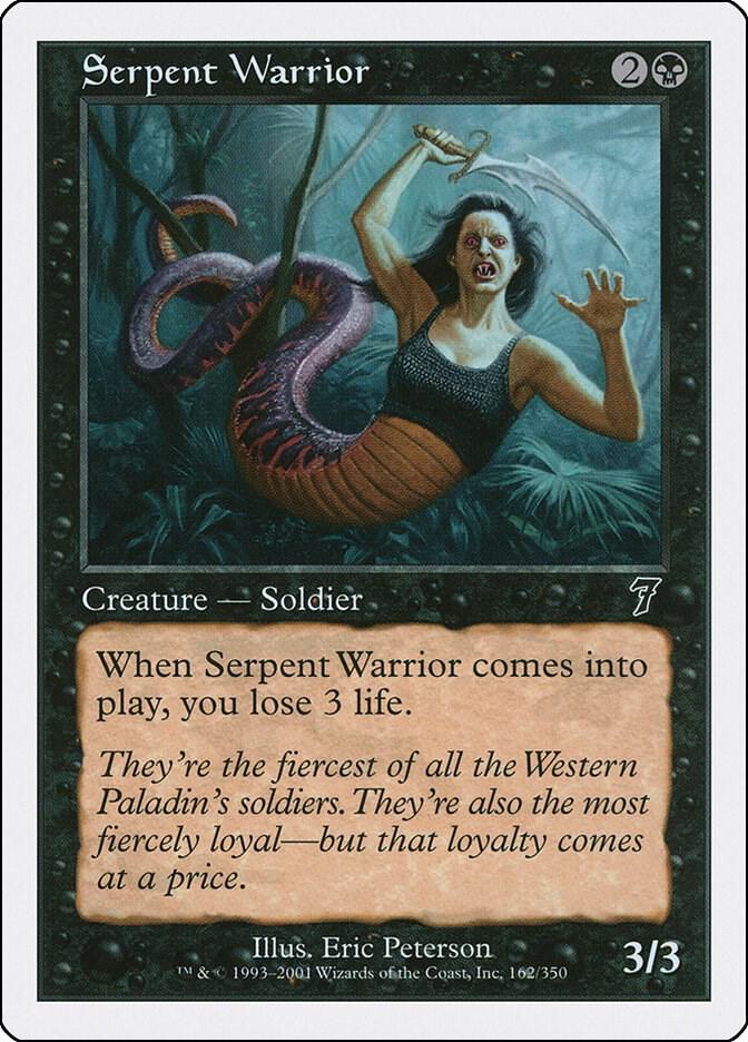 Serpent Warrior 162 card from 7th Edition