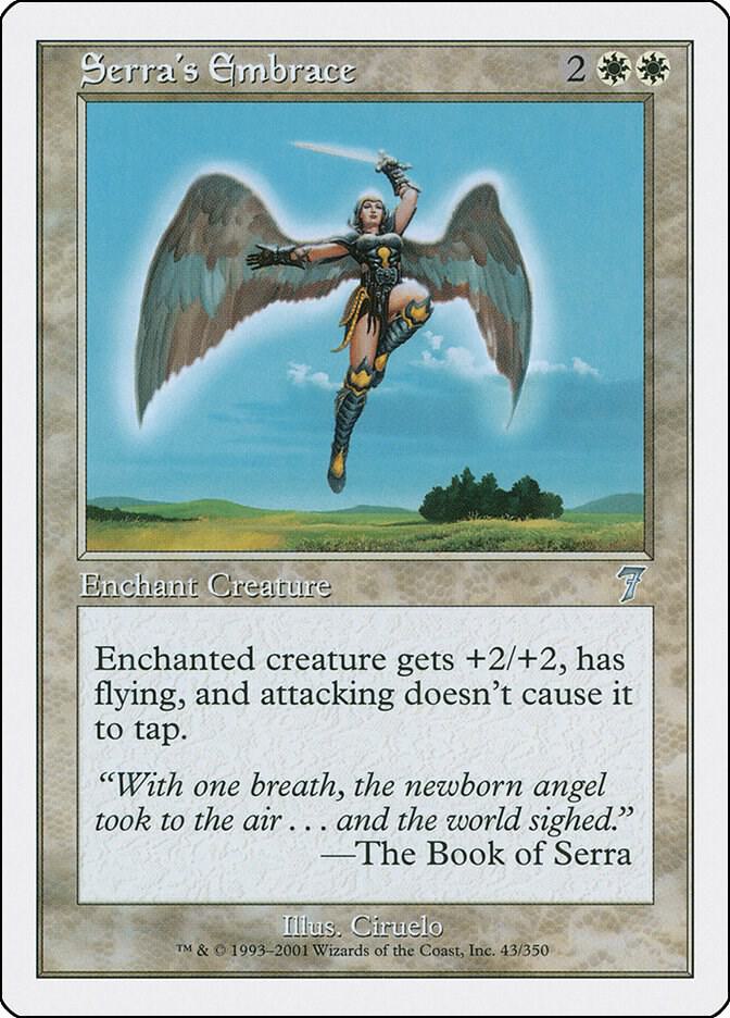 Serra's Embrace 43 card from 7th Edition