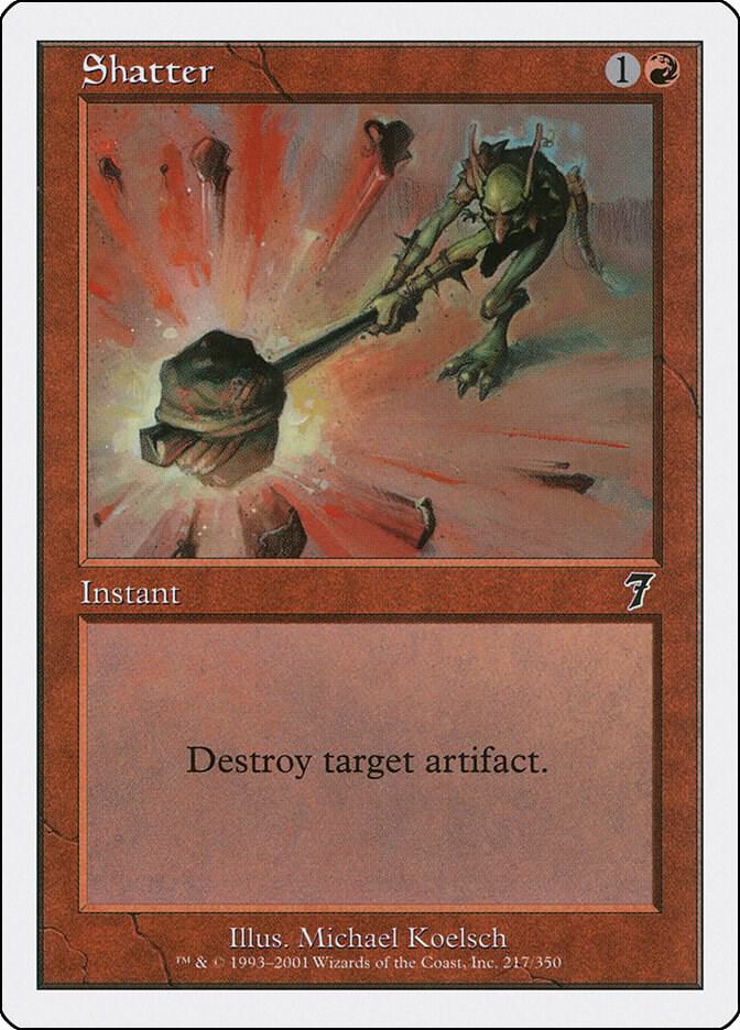 Shatter 217 card from 7th Edition