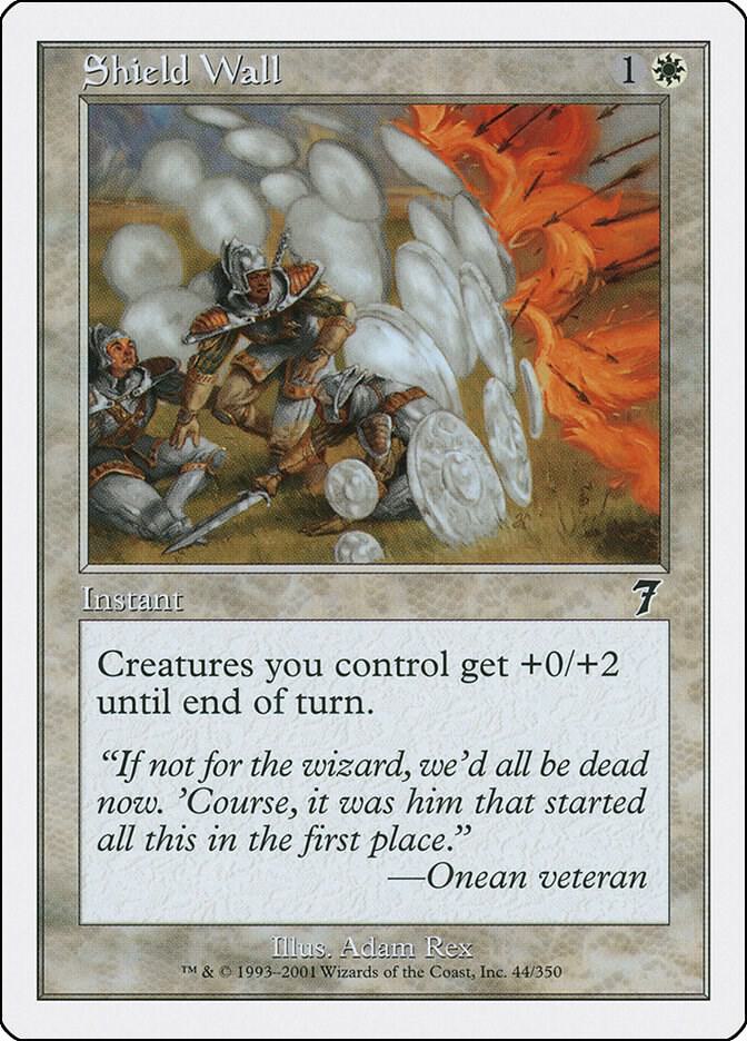 Shield Wall 44 card from 7th Edition