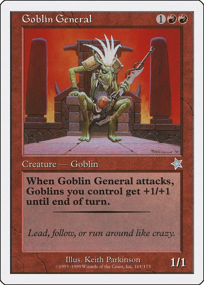Goblin General 101 card from Starter 1999