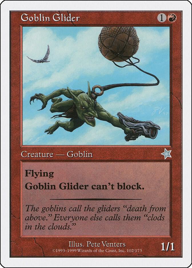 Goblin Glider 102 card from Starter 1999