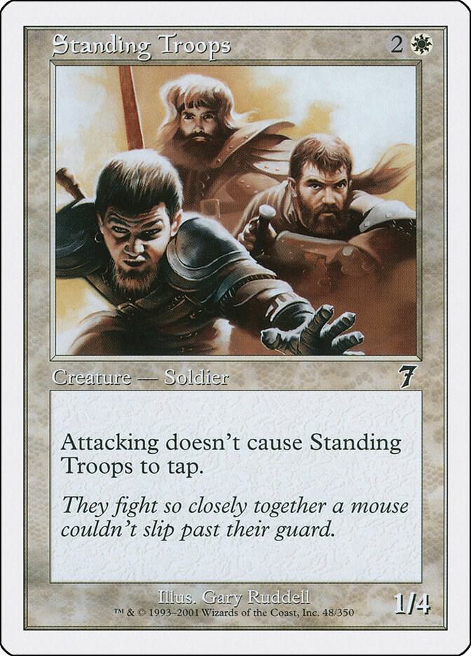 Standing Troops 48 card from 7th Edition