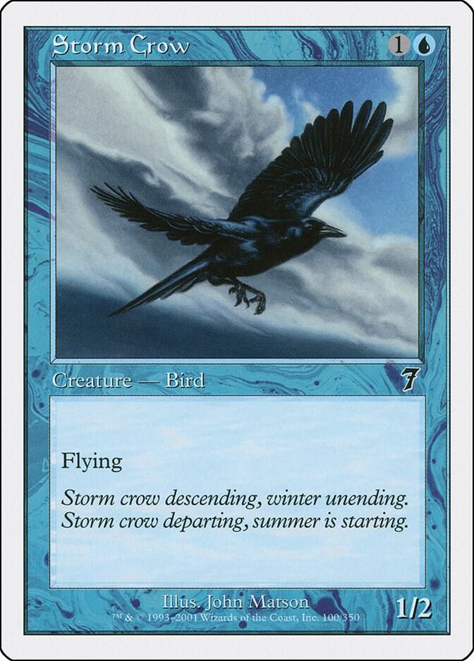 Storm Crow 100 card from 7th Edition
