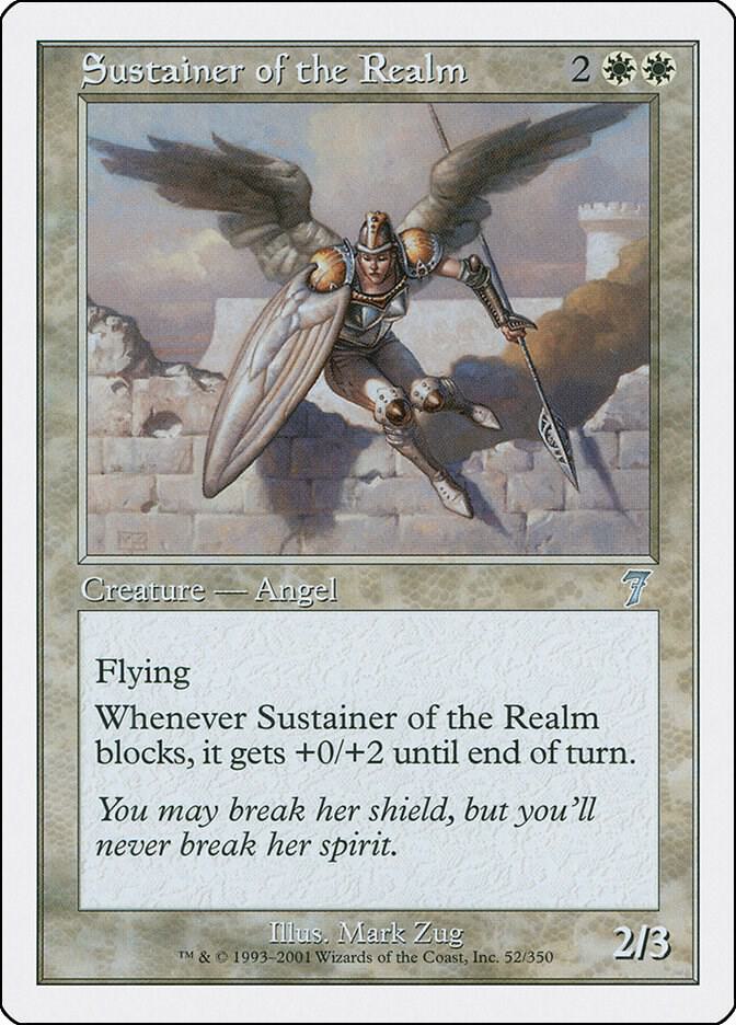 Sustainer of the Realm 52 card from 7th Edition