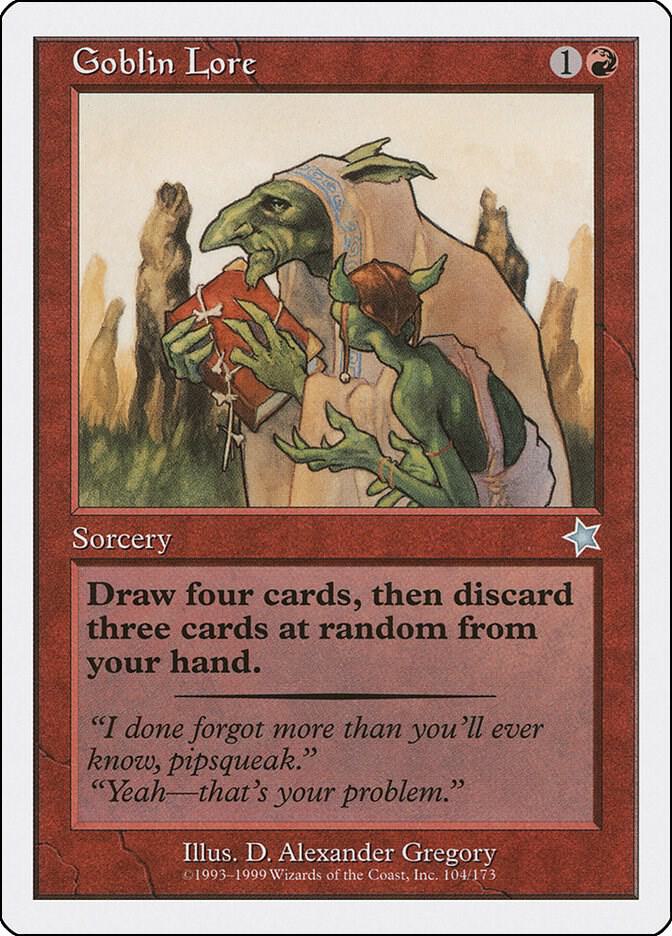 Goblin Lore 104 card from Starter 1999