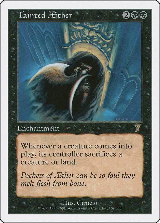 Tainted Aether 167 card from 7th Edition