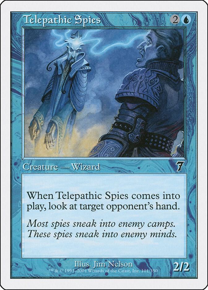 Telepathic Spies 101 card from 7th Edition