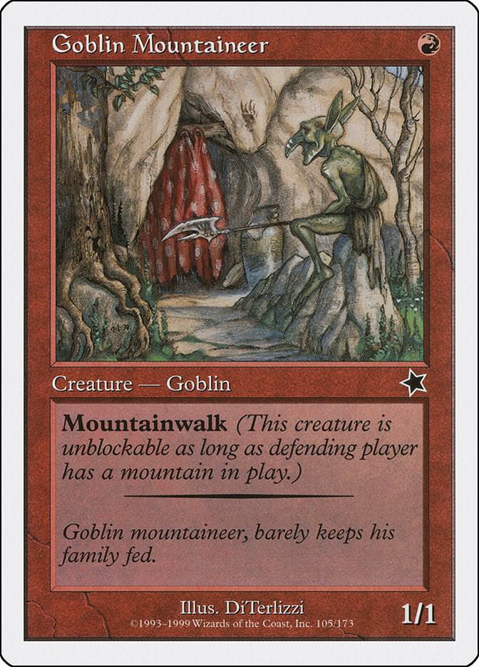 Goblin Mountaineer 105 card from Starter 1999