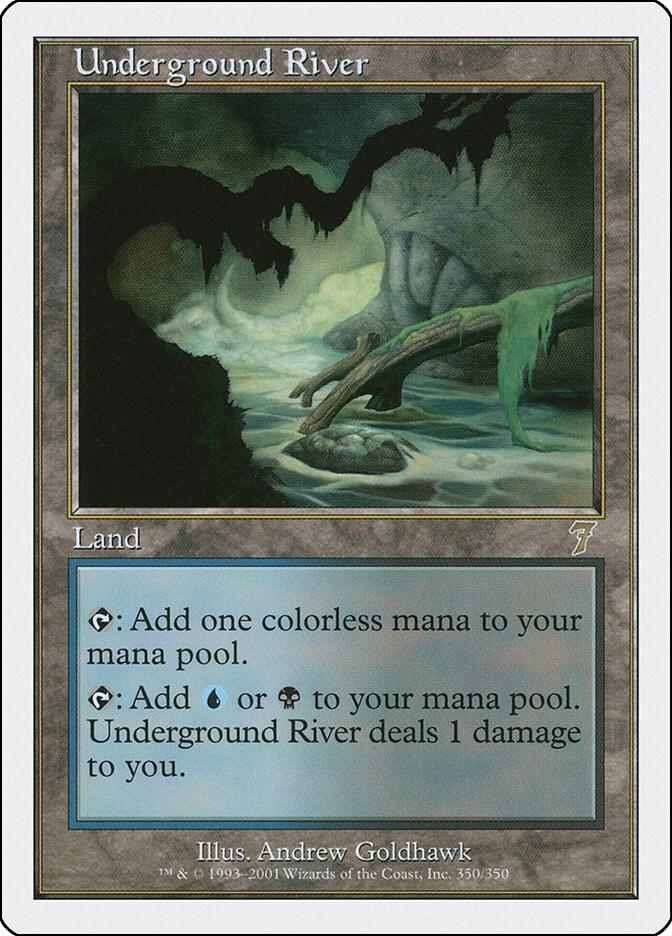 Underground River 350 card from 7th Edition