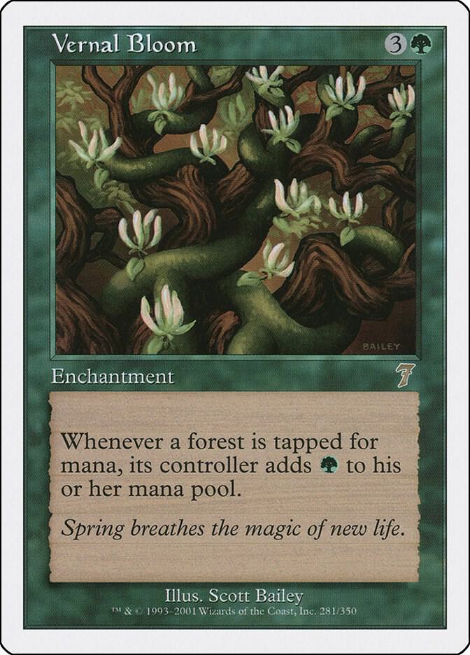 Vernal Bloom 281 card from 7th Edition