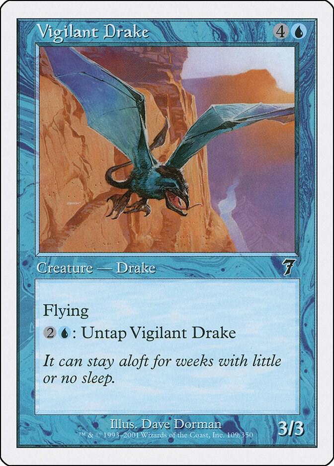 Vigilant Drake 109 card from 7th Edition