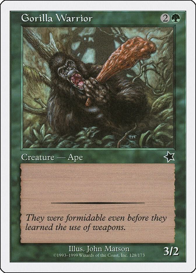 Gorilla Warrior 128 card from Starter 1999