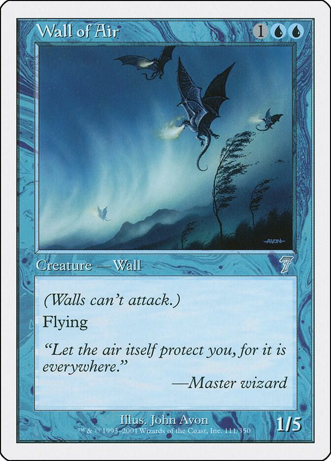 Wall of Air 111 card from 7th Edition