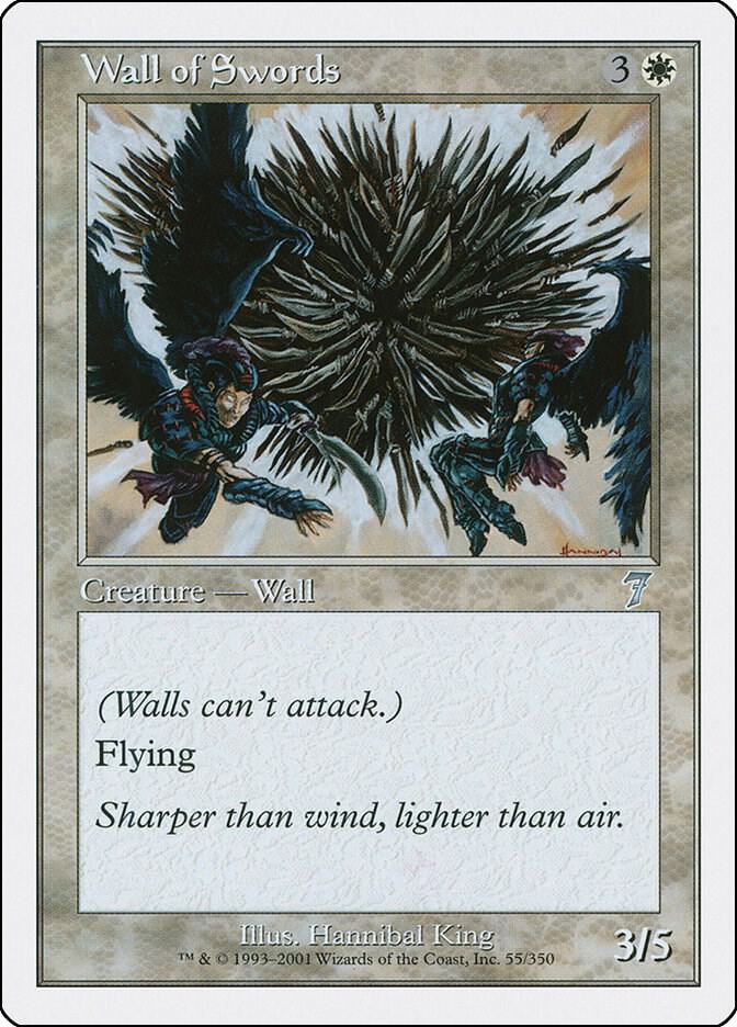 Wall of Swords 55 card from 7th Edition