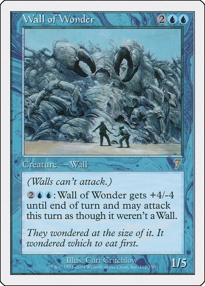 Wall of Wonder 112 card from 7th Edition