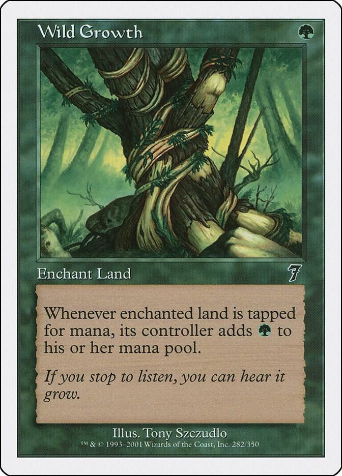 Wild Growth 282 card from 7th Edition