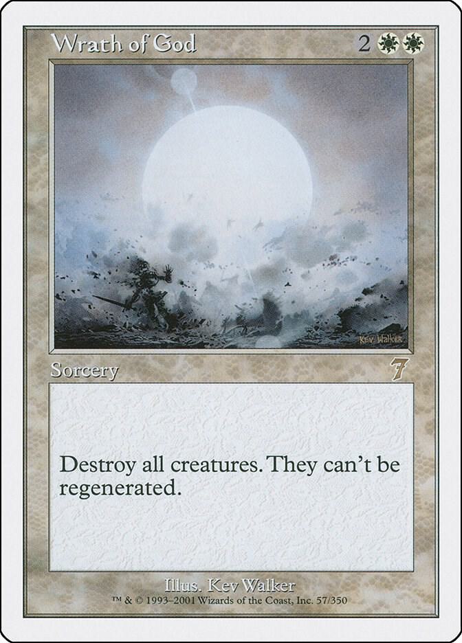 Wrath of God 57 card from 7th Edition