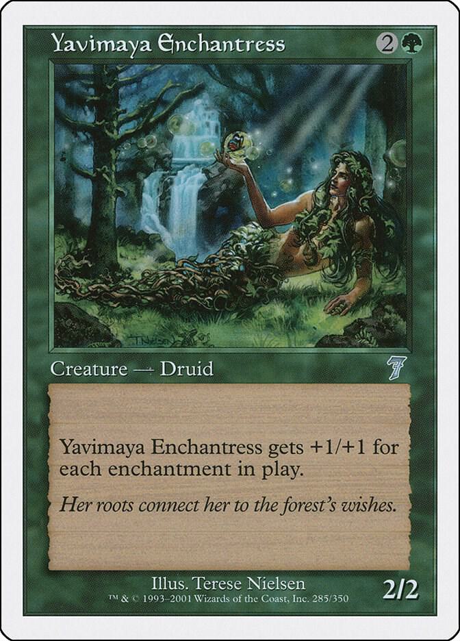 Yavimaya Enchantress 285 card from 7th Edition