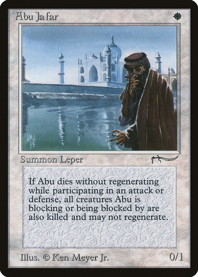 Abu Ja'far card from Arabian Nights
