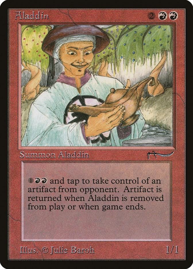 Aladdin card from Arabian Nights