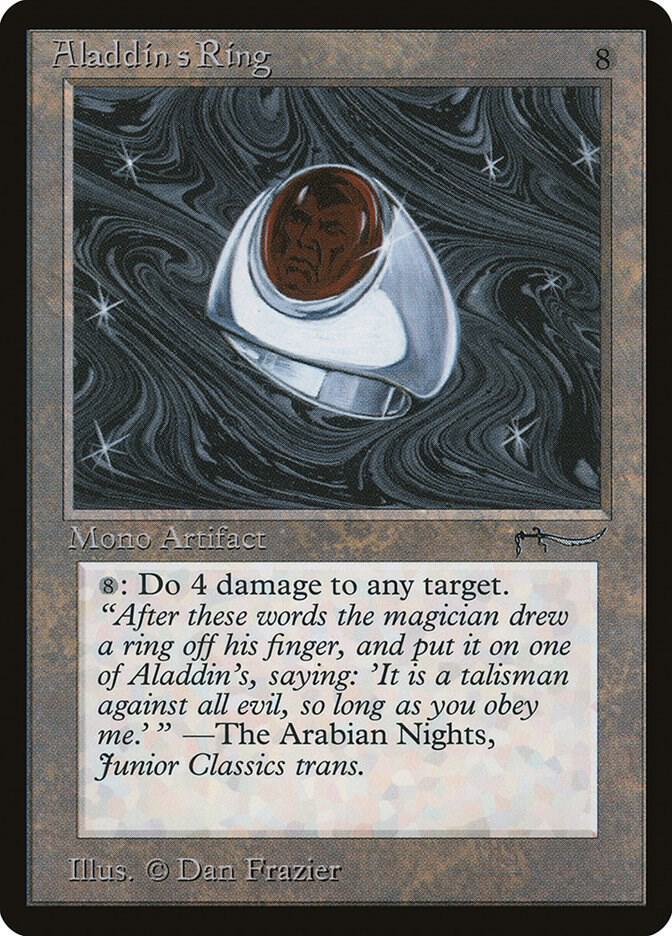 Aladdin's Ring card from Arabian Nights