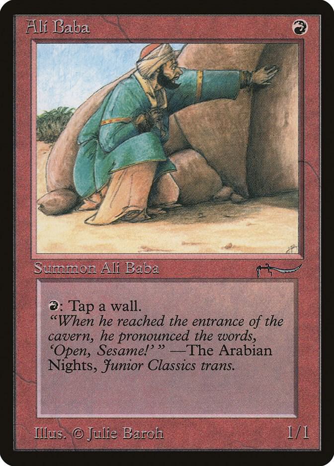 Ali Baba card from Arabian Nights
