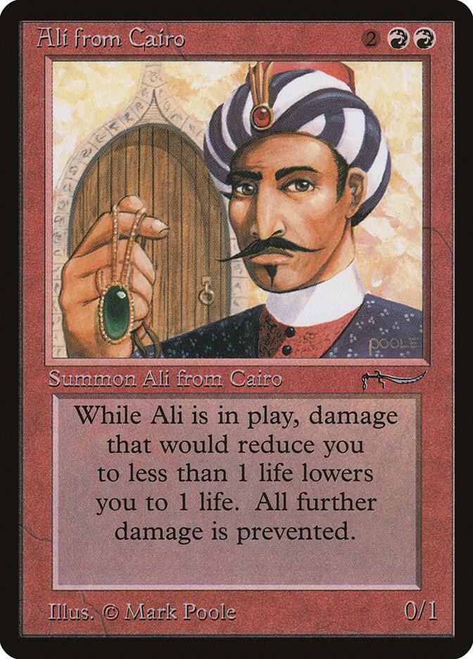 Ali from Cairo card from Arabian Nights