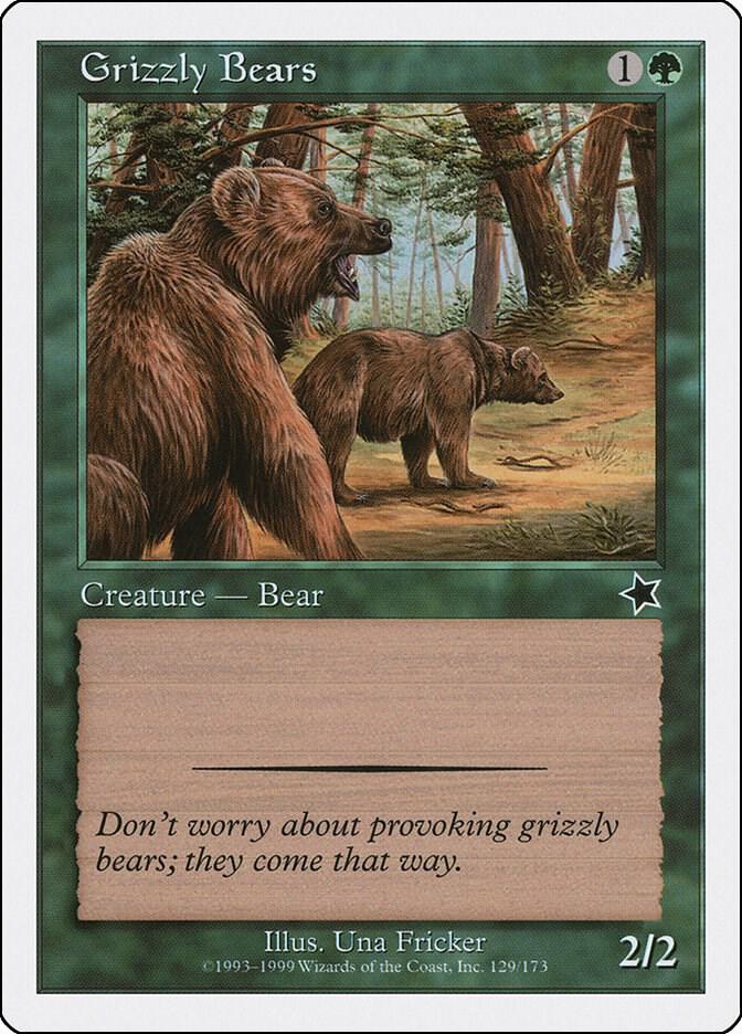 Grizzly Bears 129 card from Starter 1999