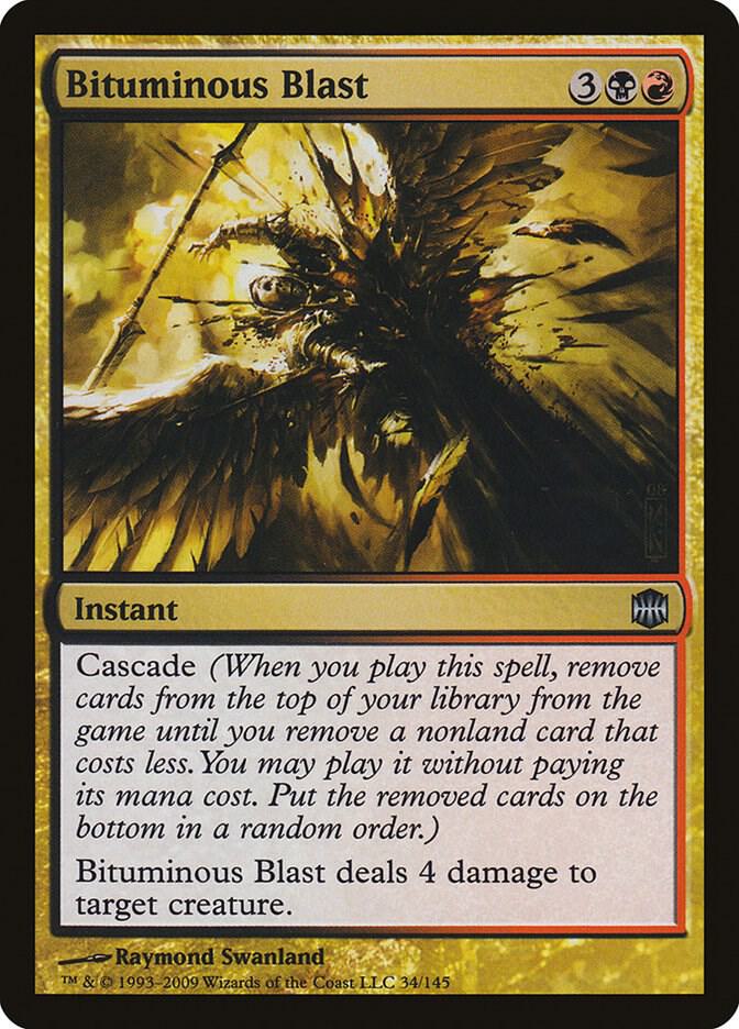 Bituminous Blast 34 card from Alara Reborn