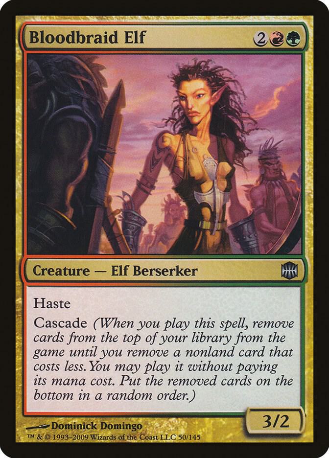 Bloodbraid Elf 50 card from Alara Reborn