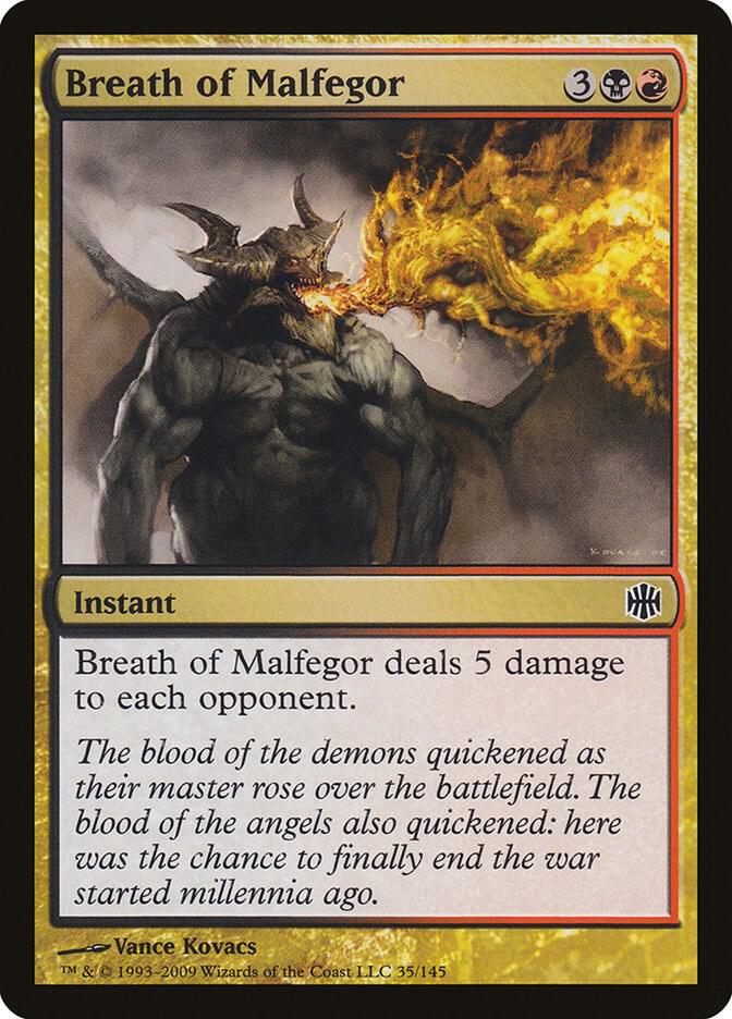 Breath of Malfegor 35 card from Alara Reborn