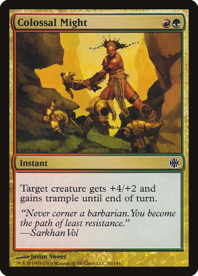 Colossal Might 51 card from Alara Reborn