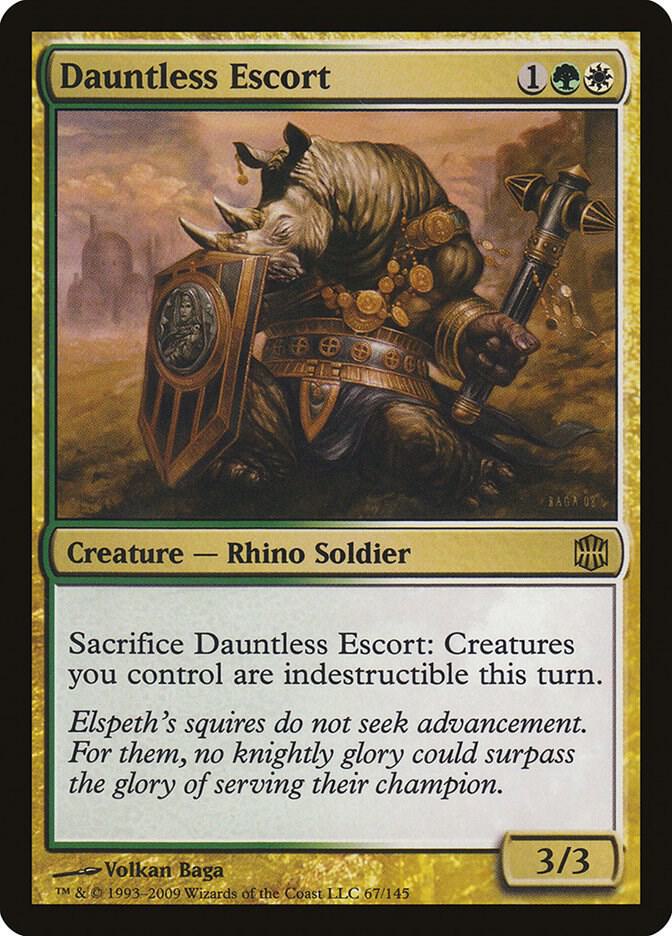 Dauntless Escort 67 card from Alara Reborn