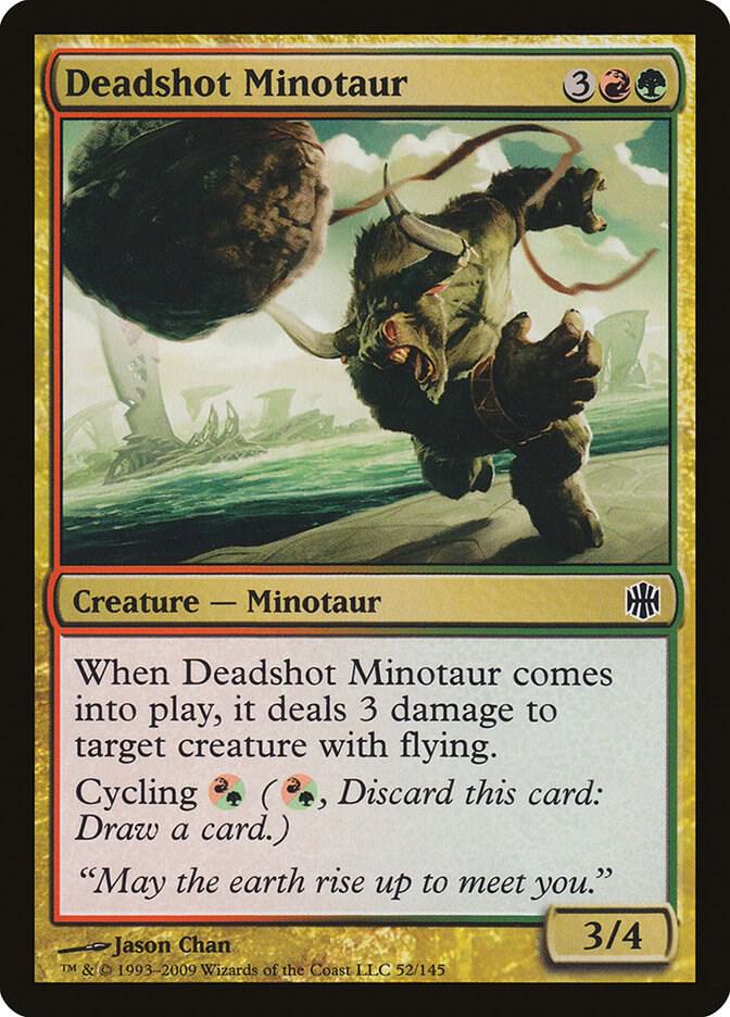 Deadshot Minotaur 52 card from Alara Reborn
