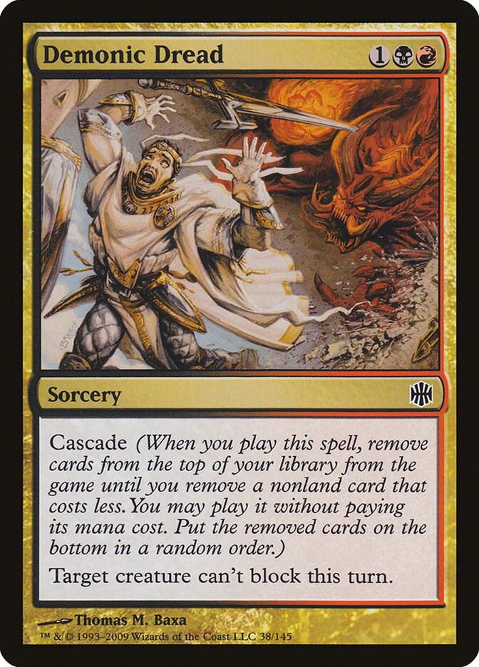 Demonic Dread 38 card from Alara Reborn