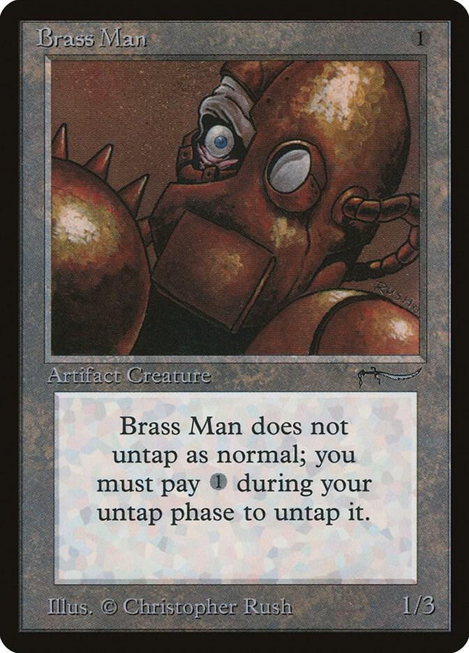 Brass Man card from Arabian Nights