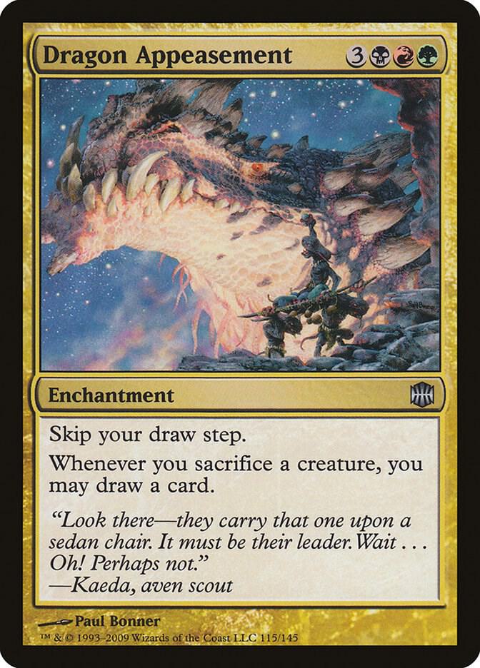 Dragon Appeasement 115 card from Alara Reborn