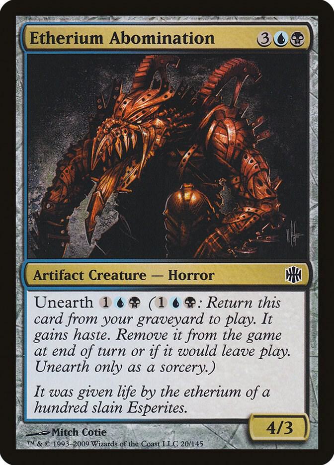 Etherium Abomination 20 card from Alara Reborn