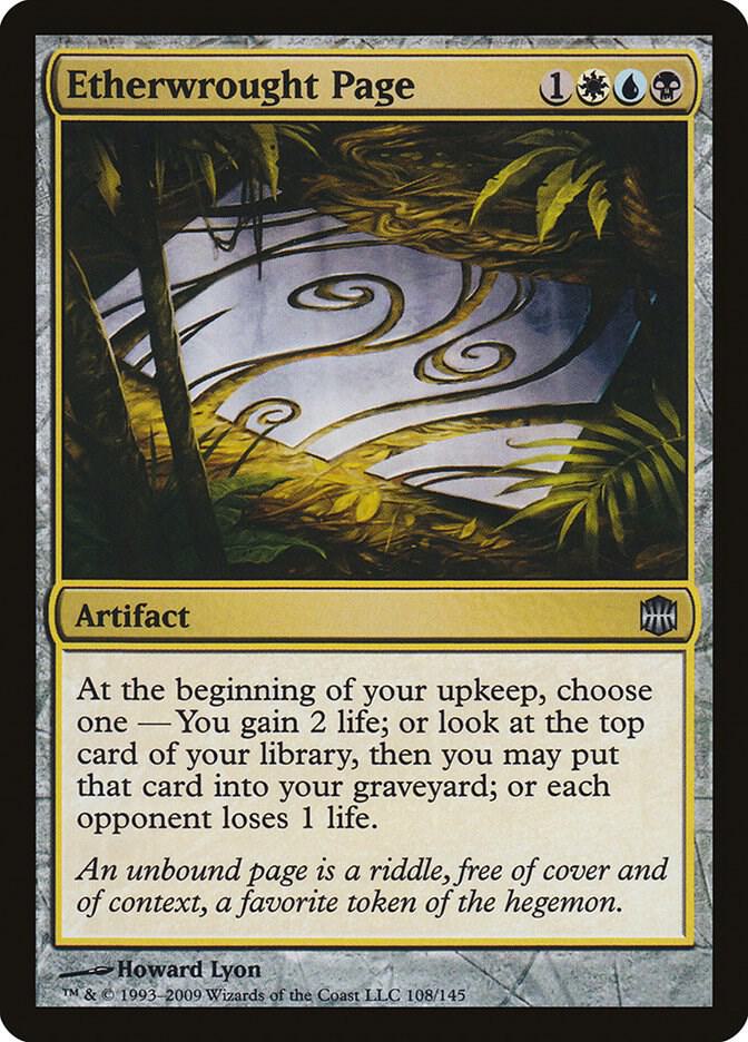 Etherwrought Page 108 card from Alara Reborn