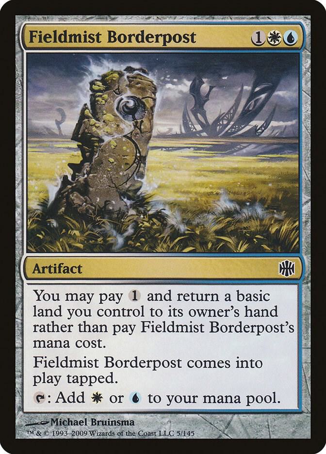 Fieldmist Borderpost 5 card from Alara Reborn