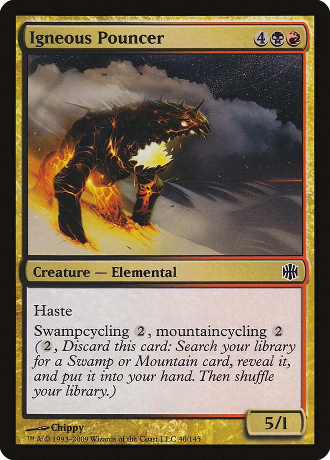 Igneous Pouncer 40 card from Alara Reborn