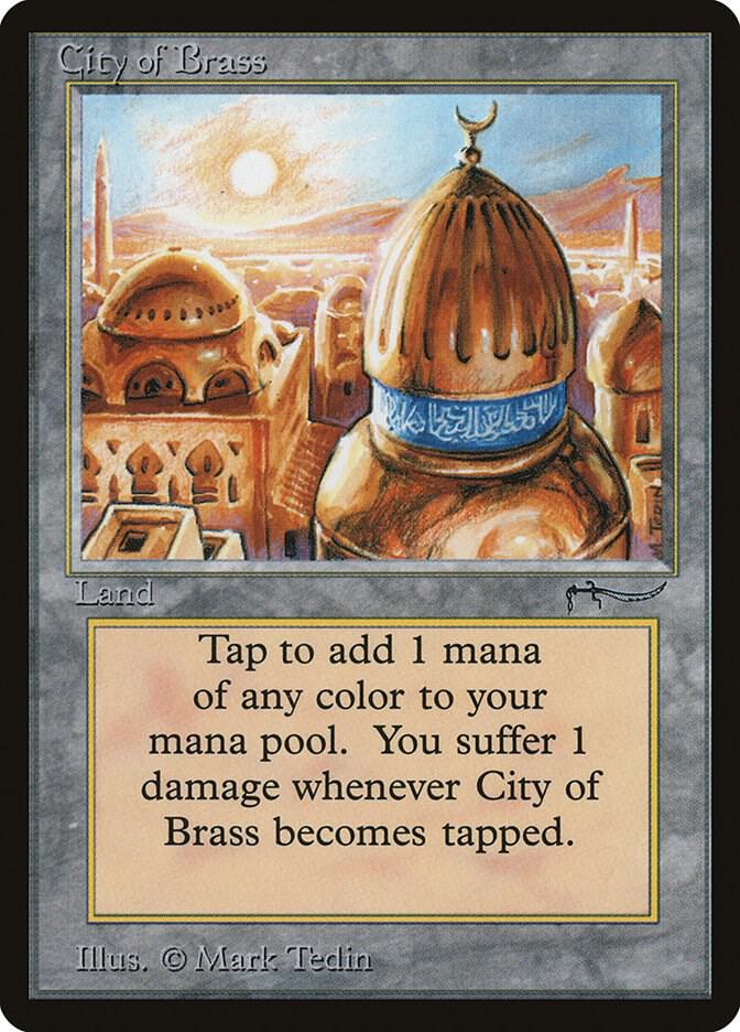 City of Brass card from Arabian Nights
