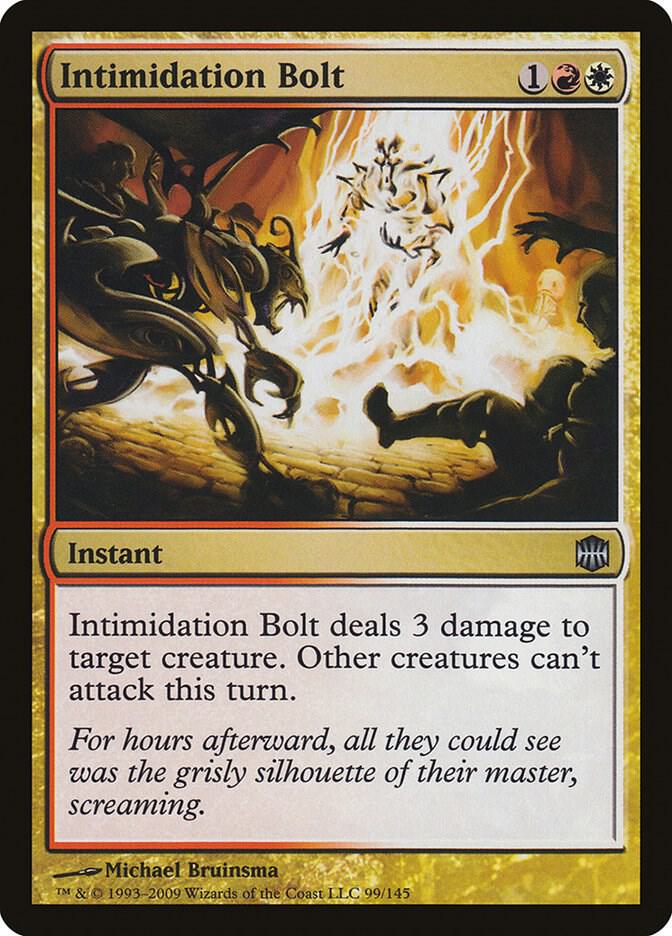 Intimidation Bolt 99 card from Alara Reborn