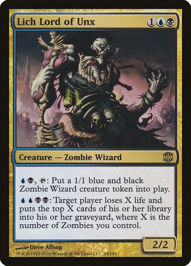 Lich Lord of Unx 24 card from Alara Reborn