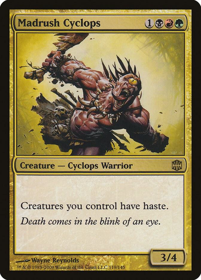 Madrush Cyclops 119 card from Alara Reborn